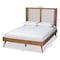 Baxton Studio Takeo Mid-Century Modern Transitional Ash Walnut Finished Wood Full Size Platform Bed 180-11151-9407-Zoro - alternate 10